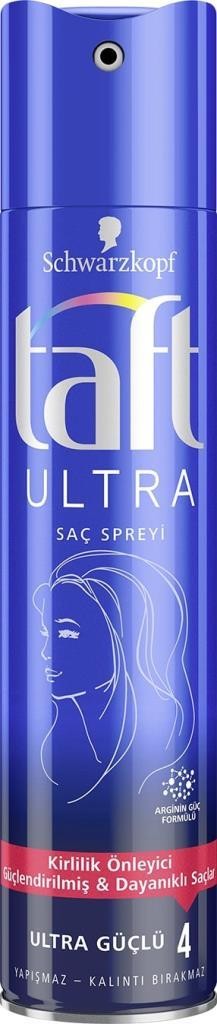 Taft Ultra Güçlü 4 Kirlilik Önleyici Saç Spreyi 250ml