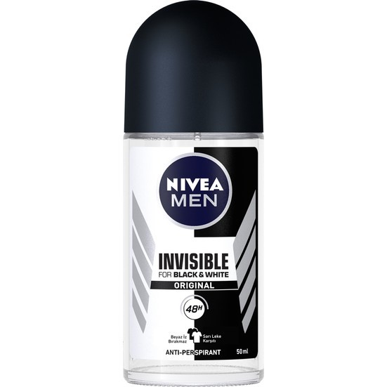 Nivea Invisible Black & White Erkek Deodorant Roll 50 ml