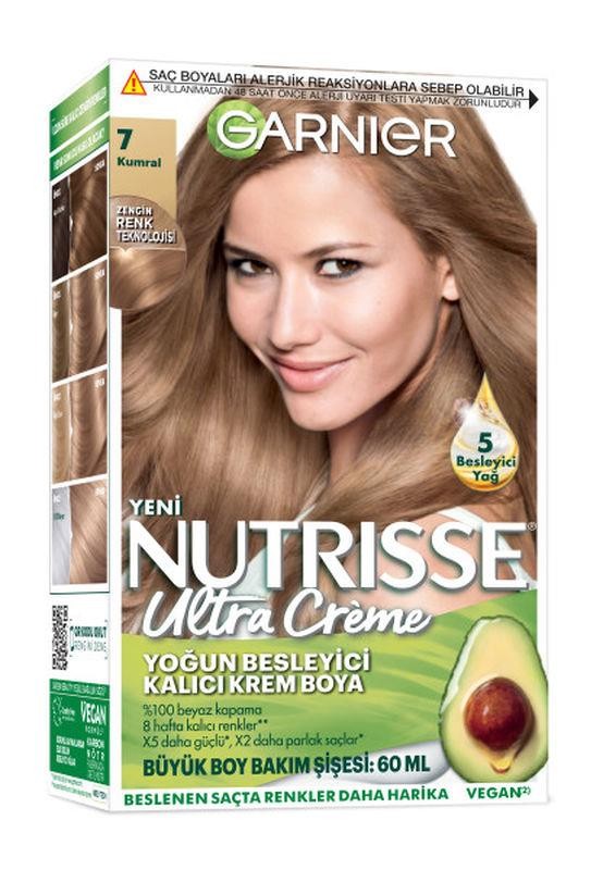 Garnier Nutrisse Yoğun Besleyici Kalıcı Krem Saç Boyası - 7.0 Kumral
