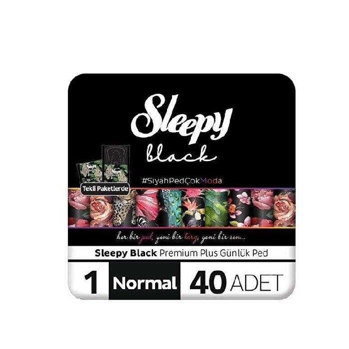 Sleepy Black Premium Plus Günlük Ped Normal 40'lı