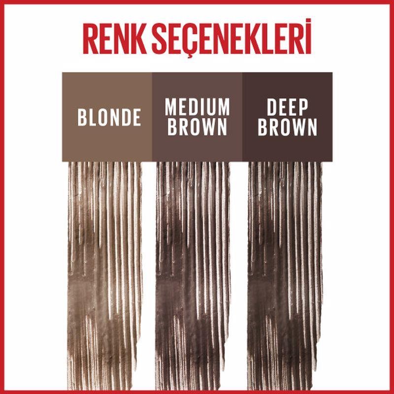 Maybelline New York Tattoo Brow 36H Kaş Jeli - 257 Medium Brown