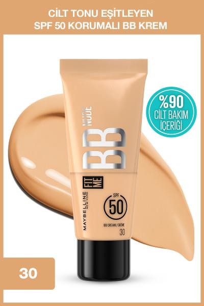 Maybelline Fİt Me BB Cream SPF50+ Renkli Nemlendiric No: 30