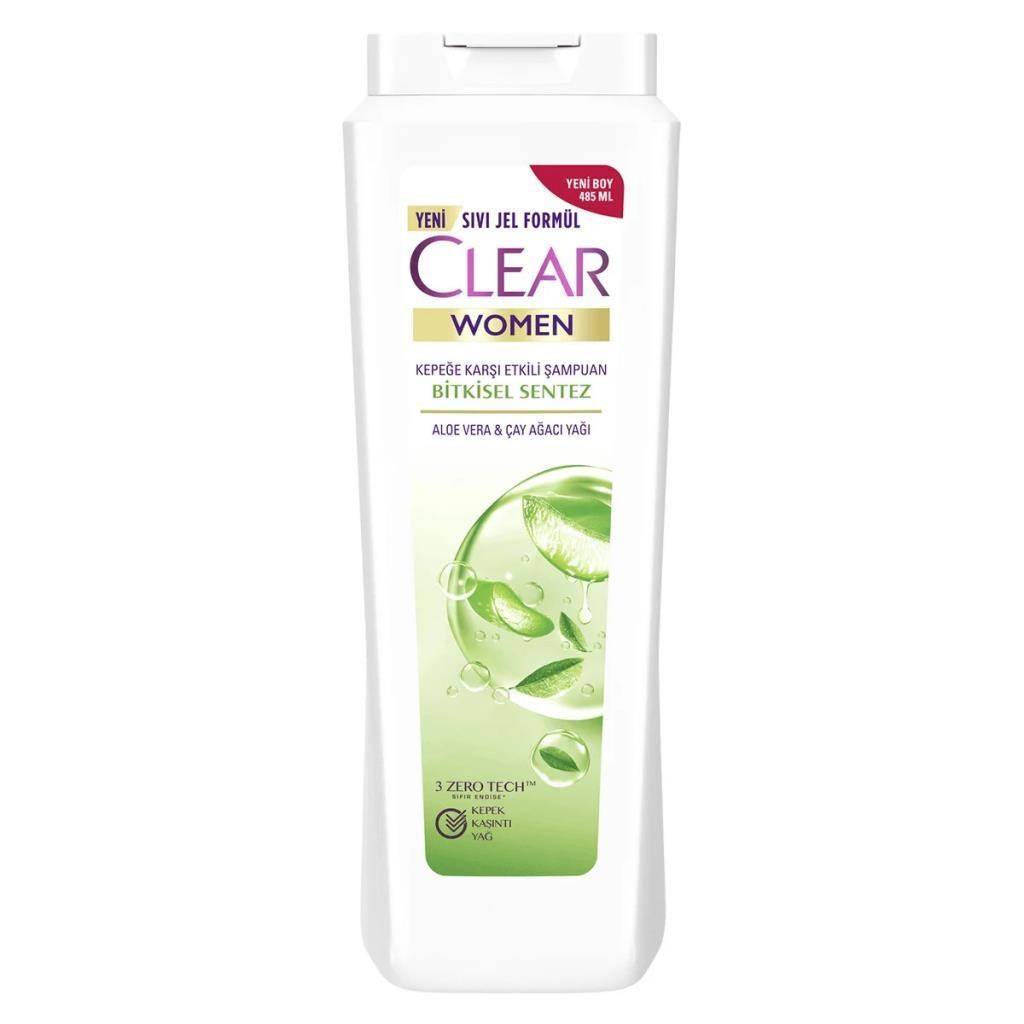 Clear Women Kepeğe Karşı Etkili Bitkisel Sentez Şampuan 485 ml