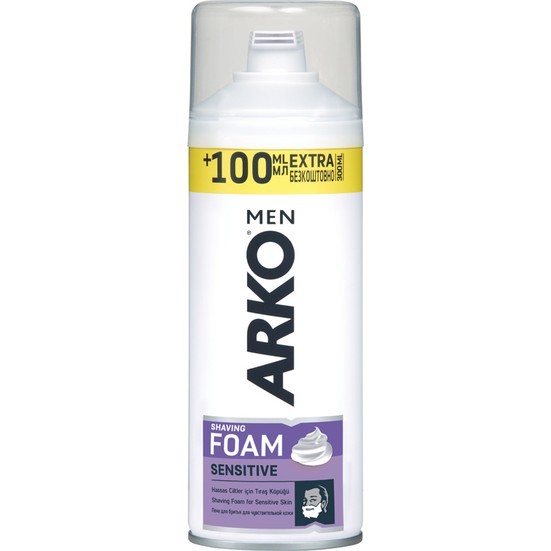 Arko Men Sensitive Tıraş Köpüğü 300ml (100 ml Hediye)