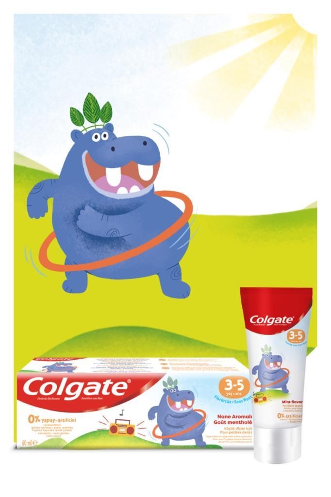 Colgate 3-5 Yaş Çocuk Nane Aromalı Florürsüz Diş Macunu 60 ml