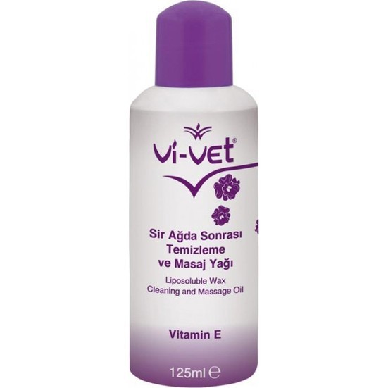 Vi-Vet Sir Ağda Sonrası Temizleme ve Masaj Yağı E Vitamini 125ml (Seyahat Boy)