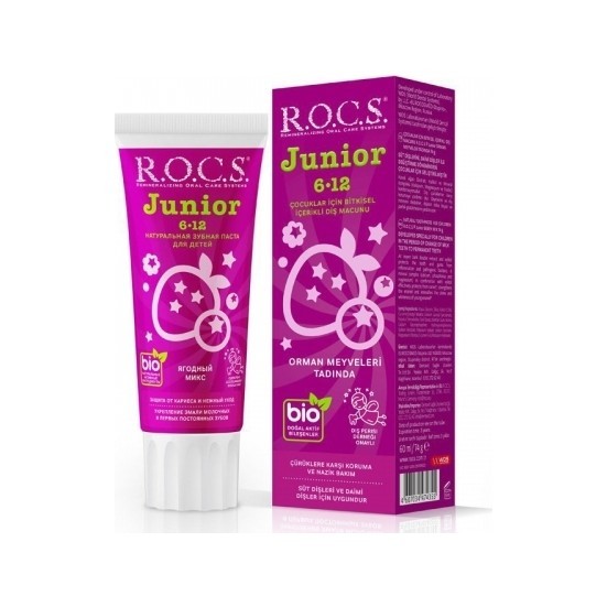 Rocs Junior (6-12 Yaş) Orman Meyveleri Tadında Diş Macunu 60ml