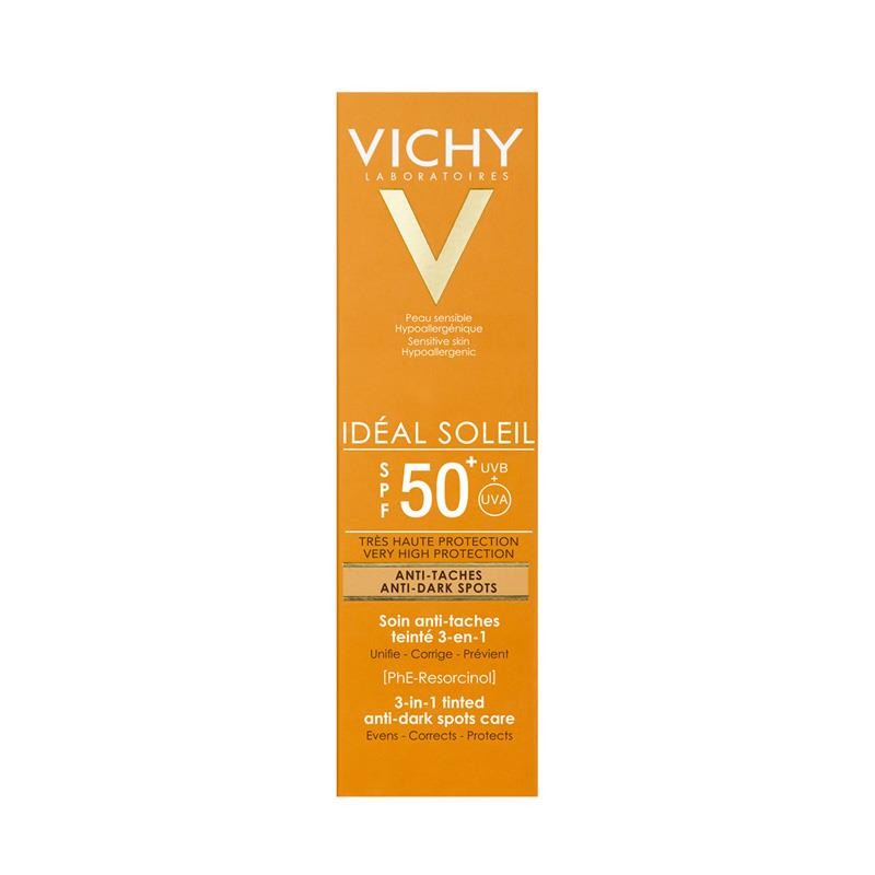 Vichy Ideal Soleil Spf 50+ Anti Dark Spots Leke Karşıtı Renkli Güneş Kremi 50 ml
