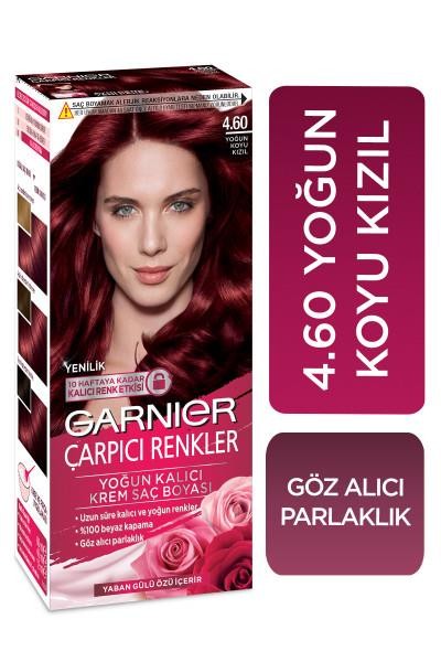 Garnier Çarpıcı Renkler Krem Saç Boyası - 4.60 Yoğun Koyu Kızıl