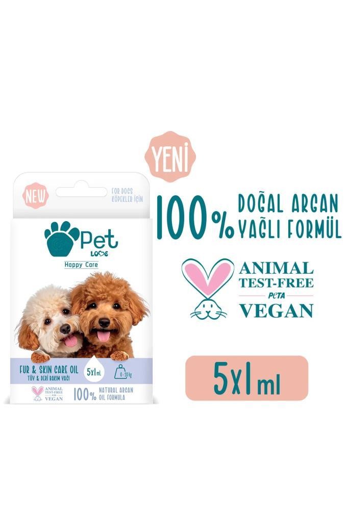 Pet Love Köpekler İçin Tüy & Deri Bakım Yağı 5x1 ml