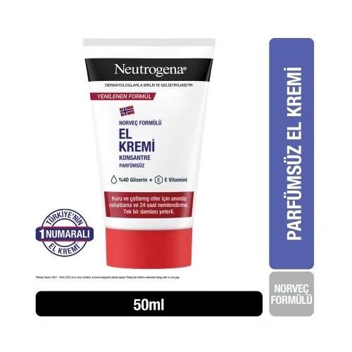 Neutrogena Parfümsüz Konsantre El Kremi 50 ml