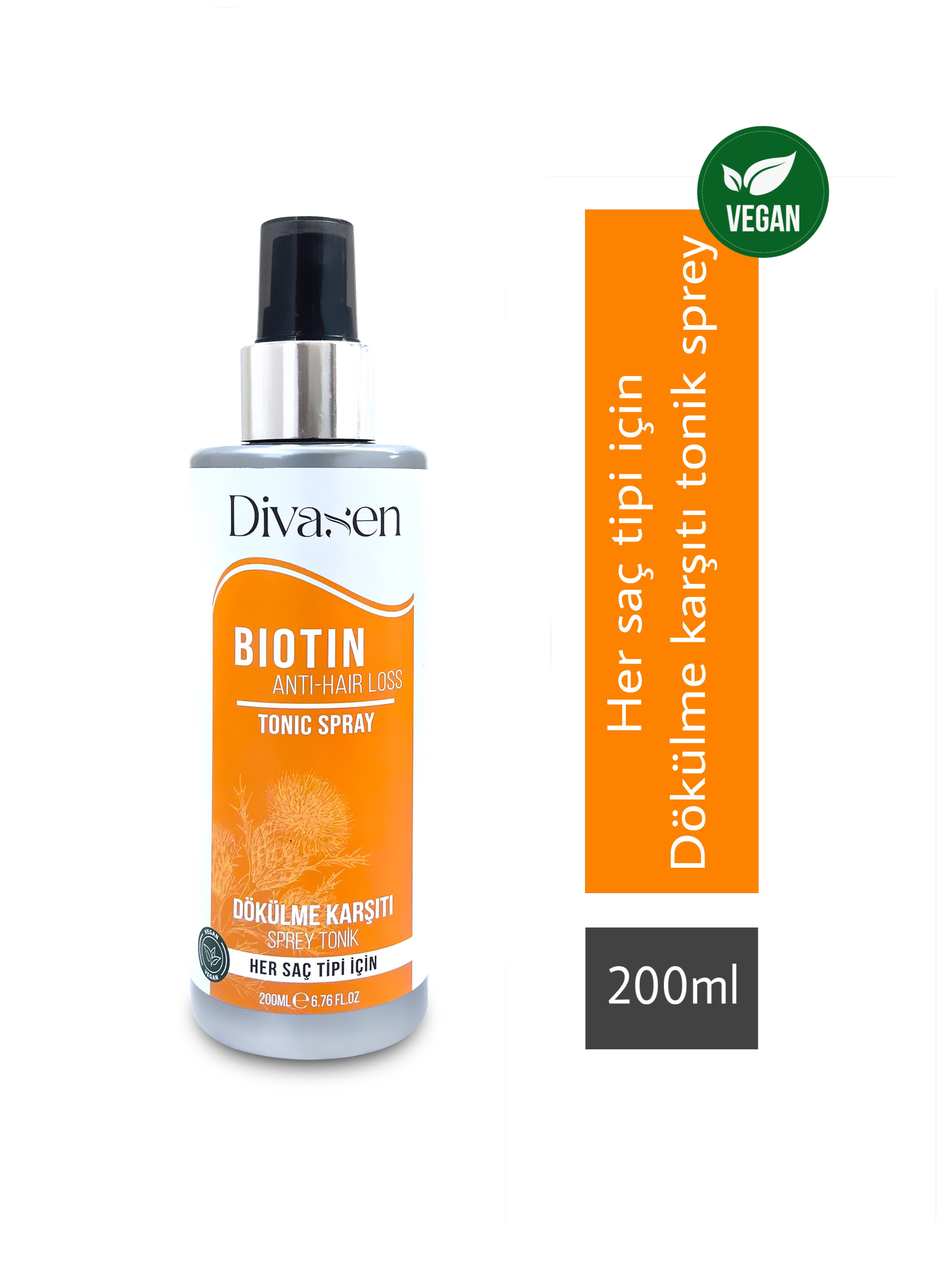 Divasen Dökülme Karşıtı Biotin Sprey Tonik 200 ml 