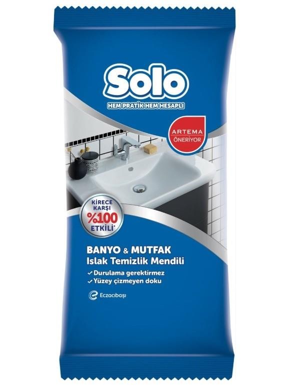 Solo Banyo & Mutfak Islak Temizlik Mendili 40'lı