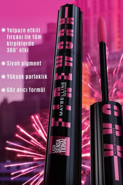 Maybelline New York Lash Sensational Firework Electroblack Maskara