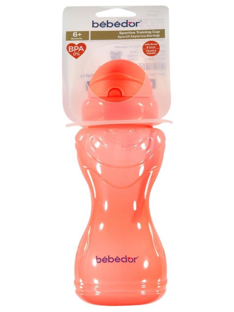 Bebedor 8504 Sportif 6+Ay Pipetli & Kapaklı Alıştırma Bardağı 330 ml