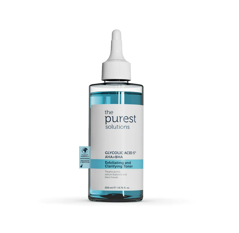 The Purest Solutions Canlandırıcı ve Gözenek Sıkılaştırıcı Glikolik Asit Mavi Tonik 200 ml