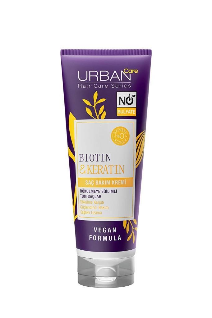 Urban Care Biotin & Keratin Dökülme Karşıtı Sülfatsız Saç Bakım Kremi 250 ml