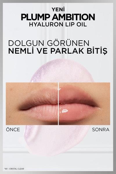 L'Oréal Paris Plump Ambition Hyaluron Lip Oil Besleyici ve Nemlendirici Dudak Parlatıcısı - 641 Latte Glace