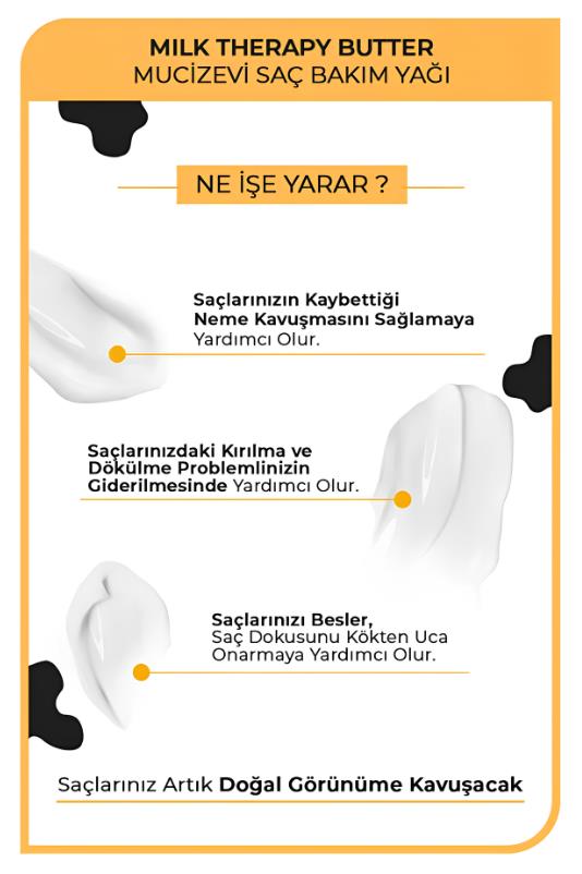 Morfose Milk Therapy Butter Oil Mucizevi Saç Bakım Yağı 200 ml