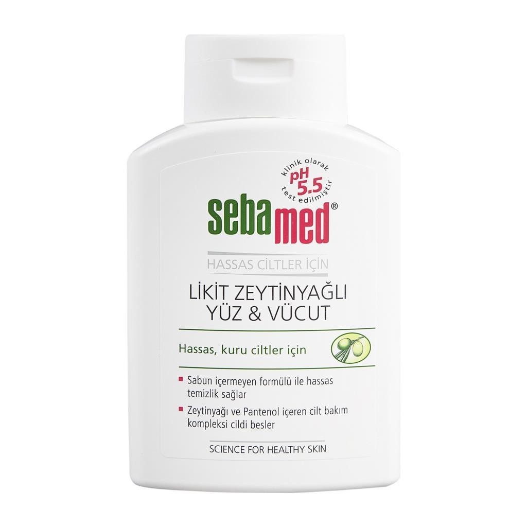 Sebamed Likit Zeytinyağlı Yüz ve Vücut Hassas Ciltler Temizleyici 200 ml