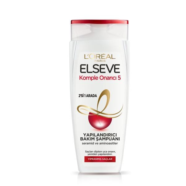 L'Oréal Paris Elseve Komple Onarıcı 5 Yapılandırıcı 2'si 1 Arada Bakım Şampuanı 450 ml