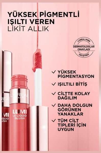 L’Oréal Paris Lumi Blush Likit Allık - 640 Glowy Rouge Paris