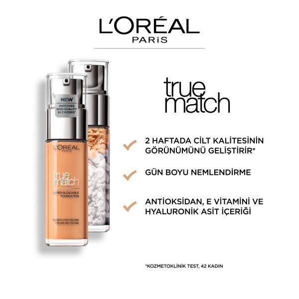 L’Oréal Paris True Match Bakım Yapan Fondöten - 1N Ivory