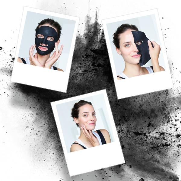 Garnier Saf Kömür Siyah Çay Yaprağı Kağıt Matlaştırıcı Yüz Maskesi