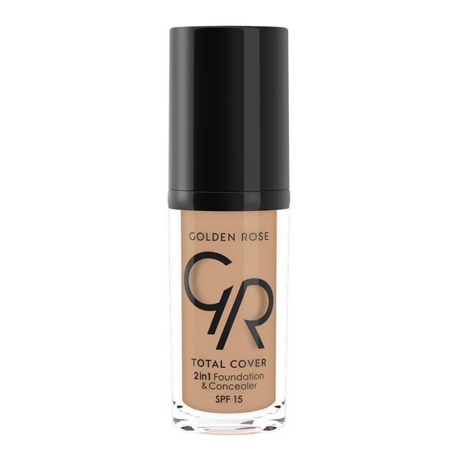 Golden Rose Total Cover 2'si 1 Arada Fondöten ve Kapatıcı 30 ml - 18 Cappuccino