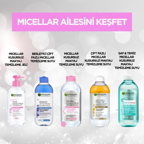 Garnier Besleyici Çift Fazlı Micellar Temizleme Suyu 400 ml