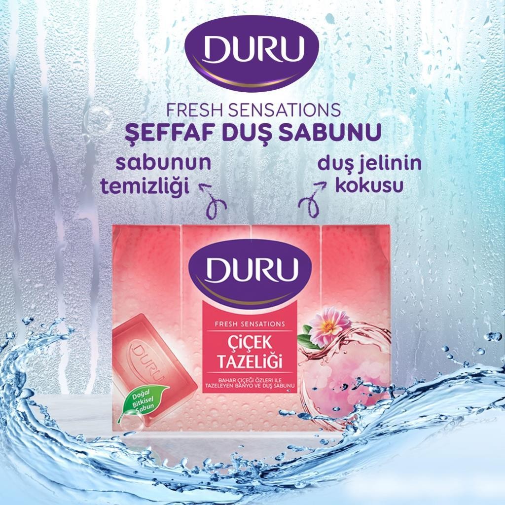 Duru Fresh Çiçek Tazeliği Banyo ve Duş Sabunu 4x150 gr