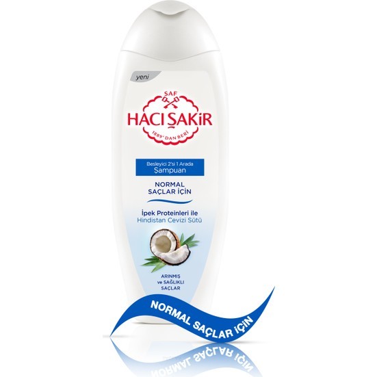 Hacı Şakir Normal Saçlar İçin Hindistan Cevizi Sütü Besleyici Şampuan 500 ml