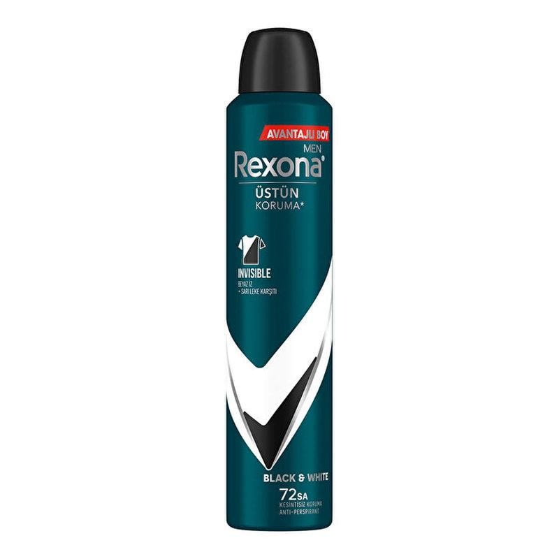 Rexona Invisible Black+White Erkek Deodorant 200 ml