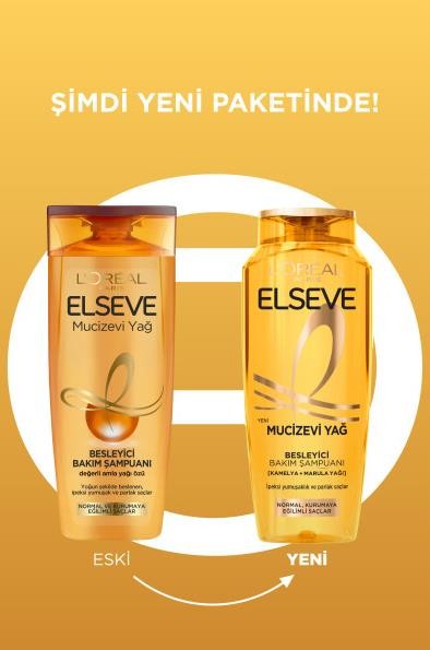 L'Oréal Paris Elseve Mucizevi Yağ Besleyici Bakım Şampuanı 400 ml