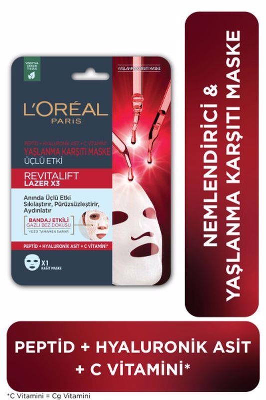 L'Oréal Paris Revitalift Lazer X3 Yaşlanma Karşıtı Maske