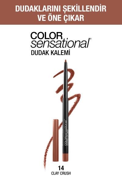 Maybelline New York Color Sensational Dudak Kalemi - 14 Clay Crush Şeftali-Nude