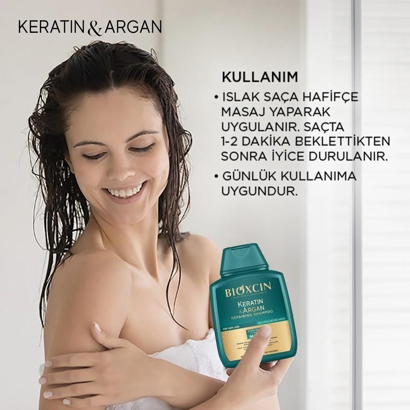 Bioxcin Keratin & Argan Onarıcı Şampuan 300 ml 3 Al 2 Öde 