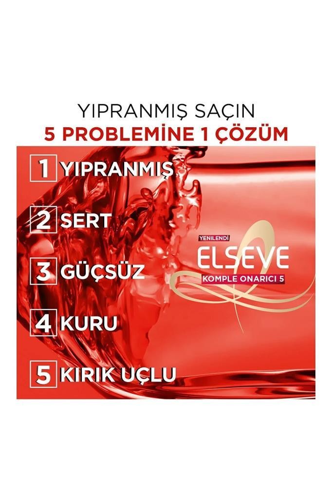 L'Oréal Paris Elseve Komple Onarıcı 5 Şampuan 360 ml + Bakım Kremi 175 ml Set