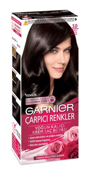 Garnier Çarpıcı Renkler Krem Saç Boyası - 3.0 Çarpıcı Kahve