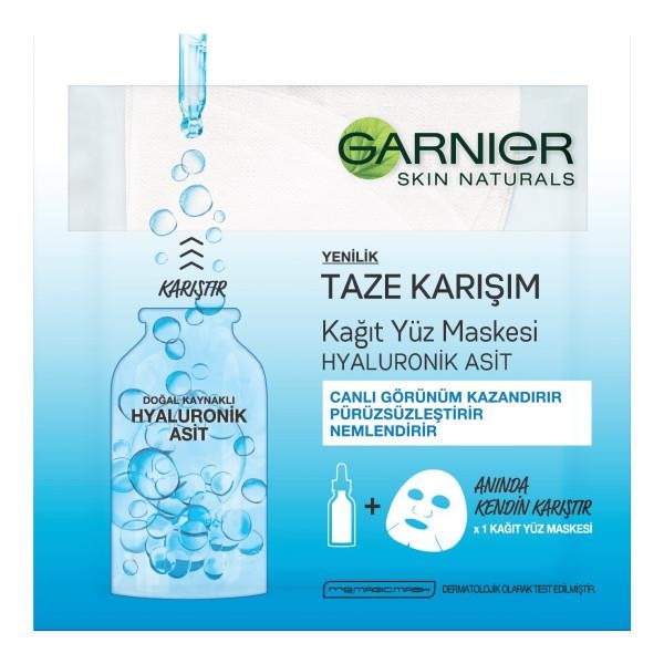 Garnier Taze Karışım Hyaluronik Asit Kağıt Yüz Maskesi