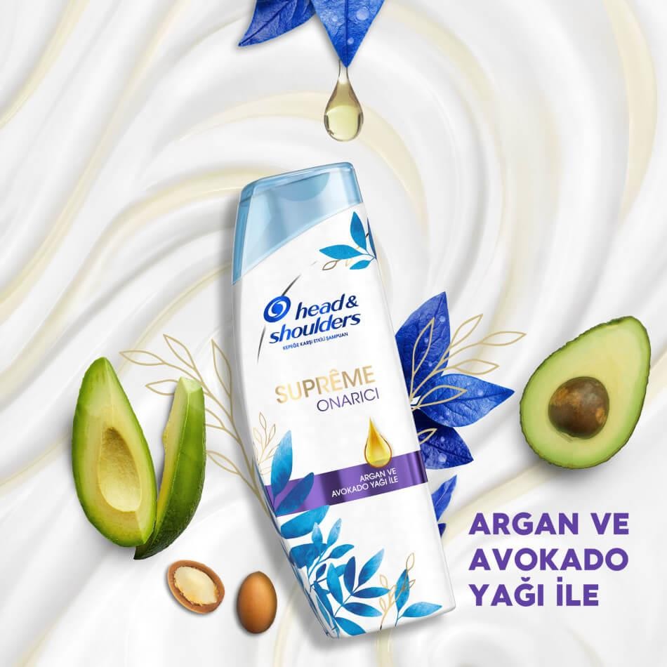 Head&Shoulders Supreme Onarıcı Argan & Avakado Yağı Şampuan 360 ml