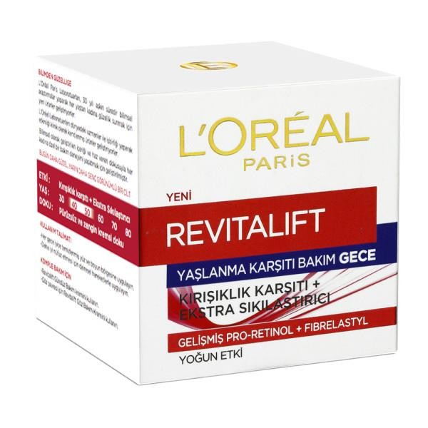 L’Oréal Paris Revitalift Yaşlanma Karşıtı Gece Bakım Kremi 50 ml