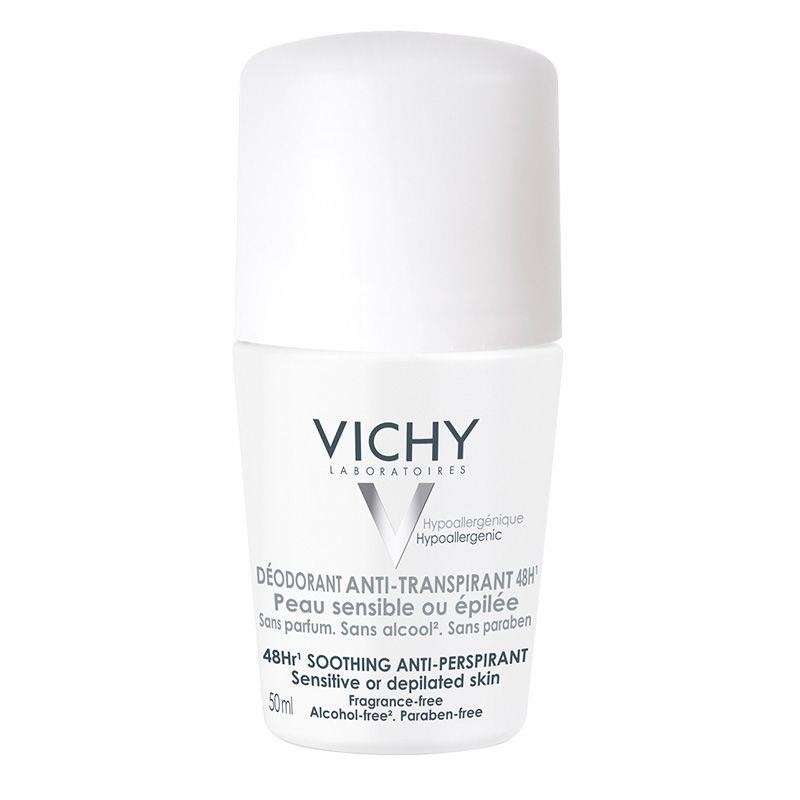 Vichy Hassas Ciltler için 48H Terleme Karşıtı Deodorant Roll-On 50 ml
