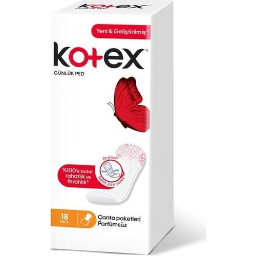 Kotex Günlük Ped İnce 18'li