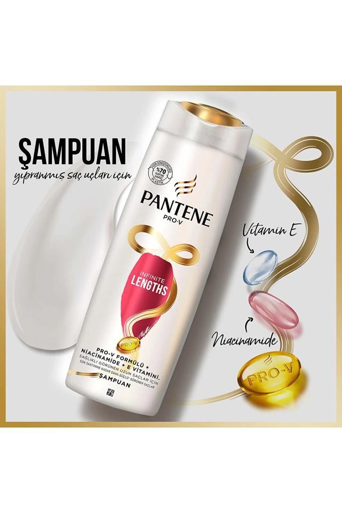 Pantene Pro-V Infinite Lengths Şampuan 350 ml