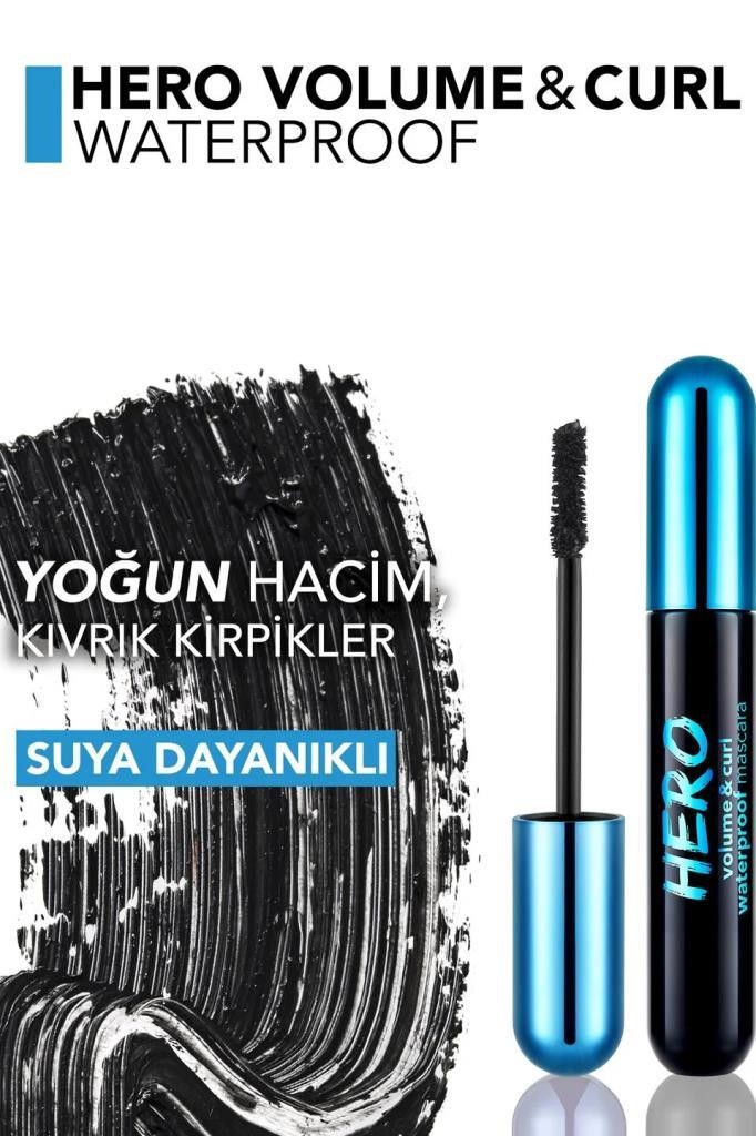 Flormar Hero Volume & Curl Yoğun Hacim Veren Kıvırıcı Suya Dayanıklı Maskara 