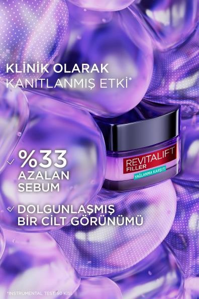 L'Oréal Paris Revitalift Filler Yağlanma Karşıtı Su Bazlı Nemlendirici Jel Krem - Salisilik Asit & Hyaluronik Asit