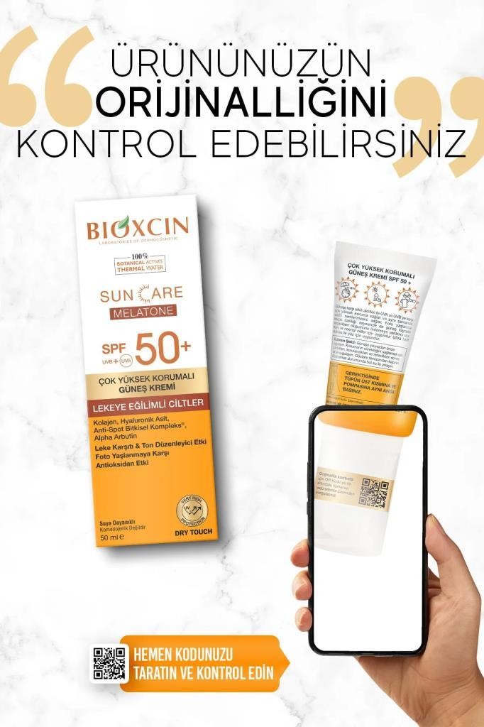 Bioxcin Sun Care Melatone Lekeye Eğilimli Ciltler İçin Güneş Kremi 50 ml 