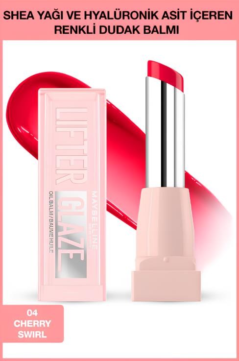 Maybelline New York Lifter Glaze Renkli Dudak Balmı - 004 Cherry Swirl