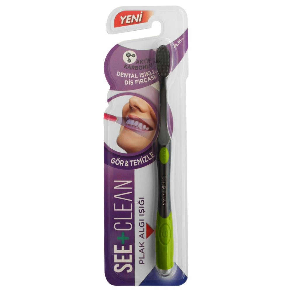 See + Clean Dental Işıklı Diş Fırçası - Yeşil